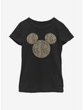 Disney Mickey Mouse Animal Ears Youth Girls T-Shirt, BLACK, hi-res