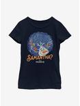Disney Frozen 2 Olaf Samantha Youth Girls T-Shirt, NAVY, hi-res