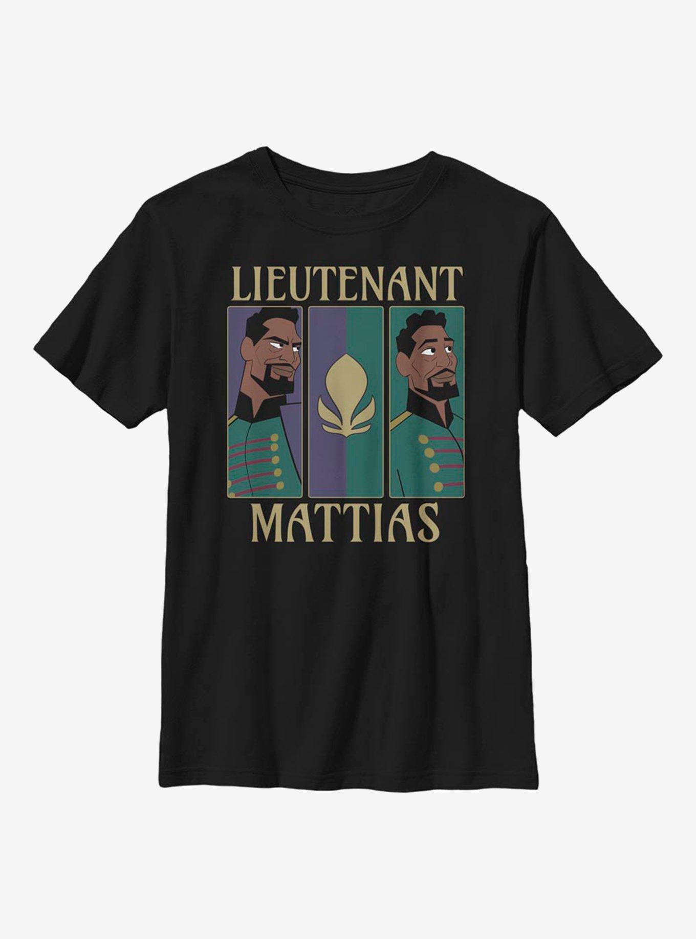 Disney Frozen 2 Lieutenant Mattias Youth T-Shirt, BLACK, hi-res