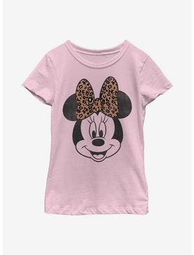 Plus Size Disney Mickey Mouse Modern Minnie Face Leopard Youth Girls T-Shirt, , hi-res