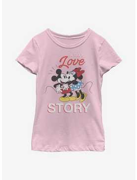 Disney Mickey Mouse True Love Story Youth Girls T-Shirt, , hi-res