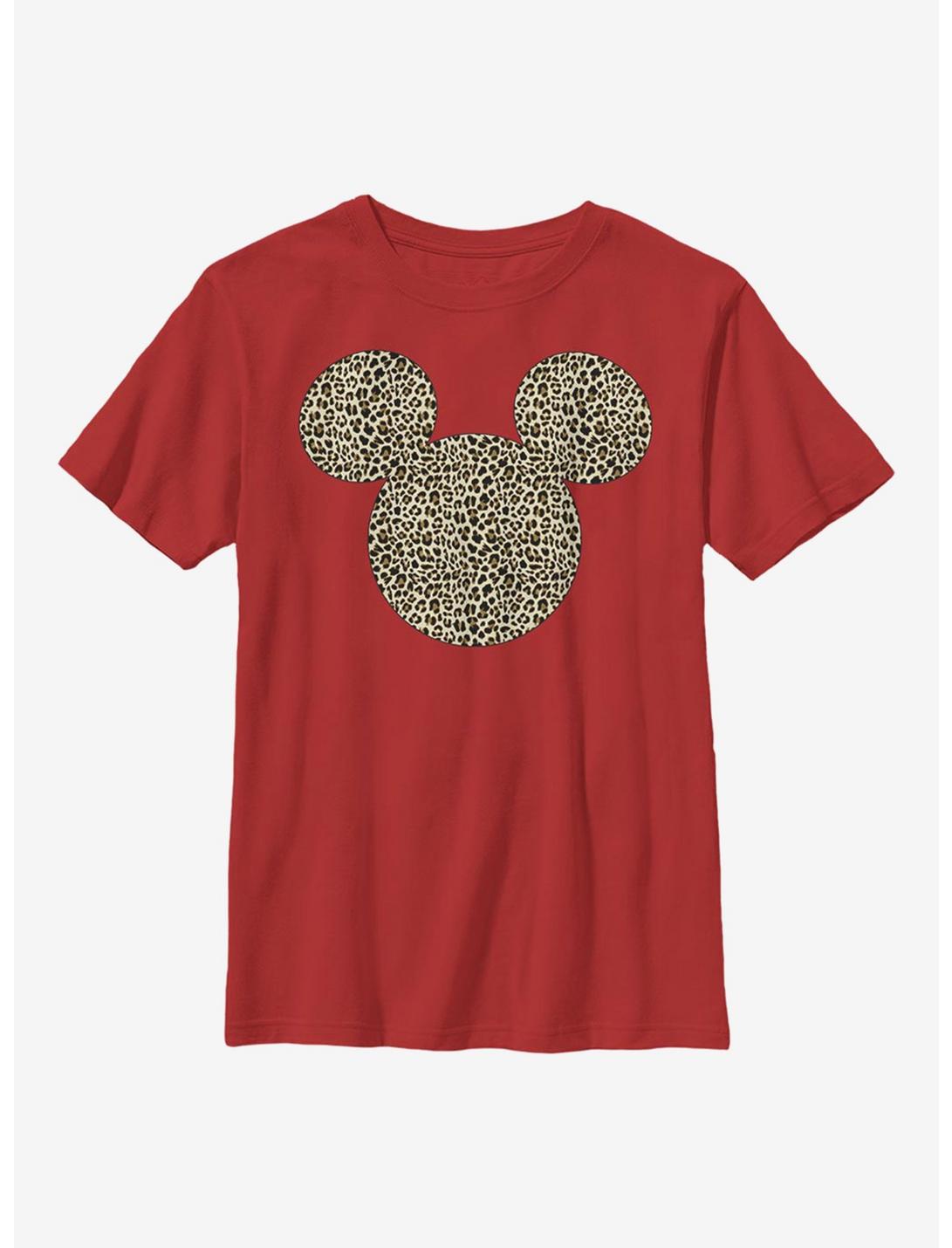 Disney Mickey Mouse Animal Ears Youth T-Shirt, RED, hi-res