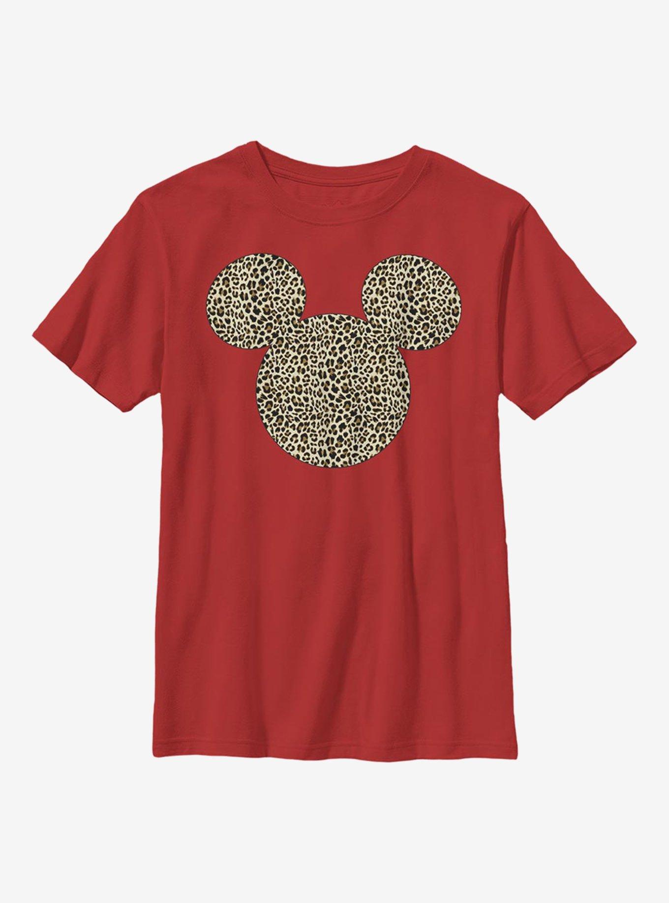 Disney Mickey Mouse Animal Ears Youth T-Shirt, RED, hi-res