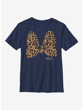 Disney Mickey Mouse Animal Print Bow Youth T-Shirt, , hi-res