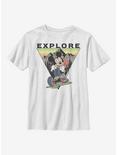 Disney Mickey Mouse Explore Mickey Travel Youth T-Shirt, WHITE, hi-res