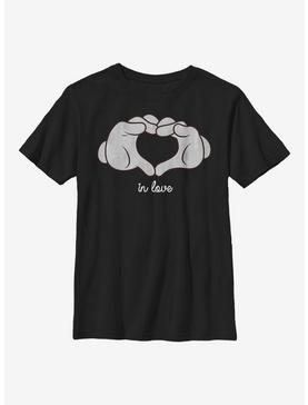 Disney Mickey Mouse Glove Heart Youth T-Shirt, , hi-res