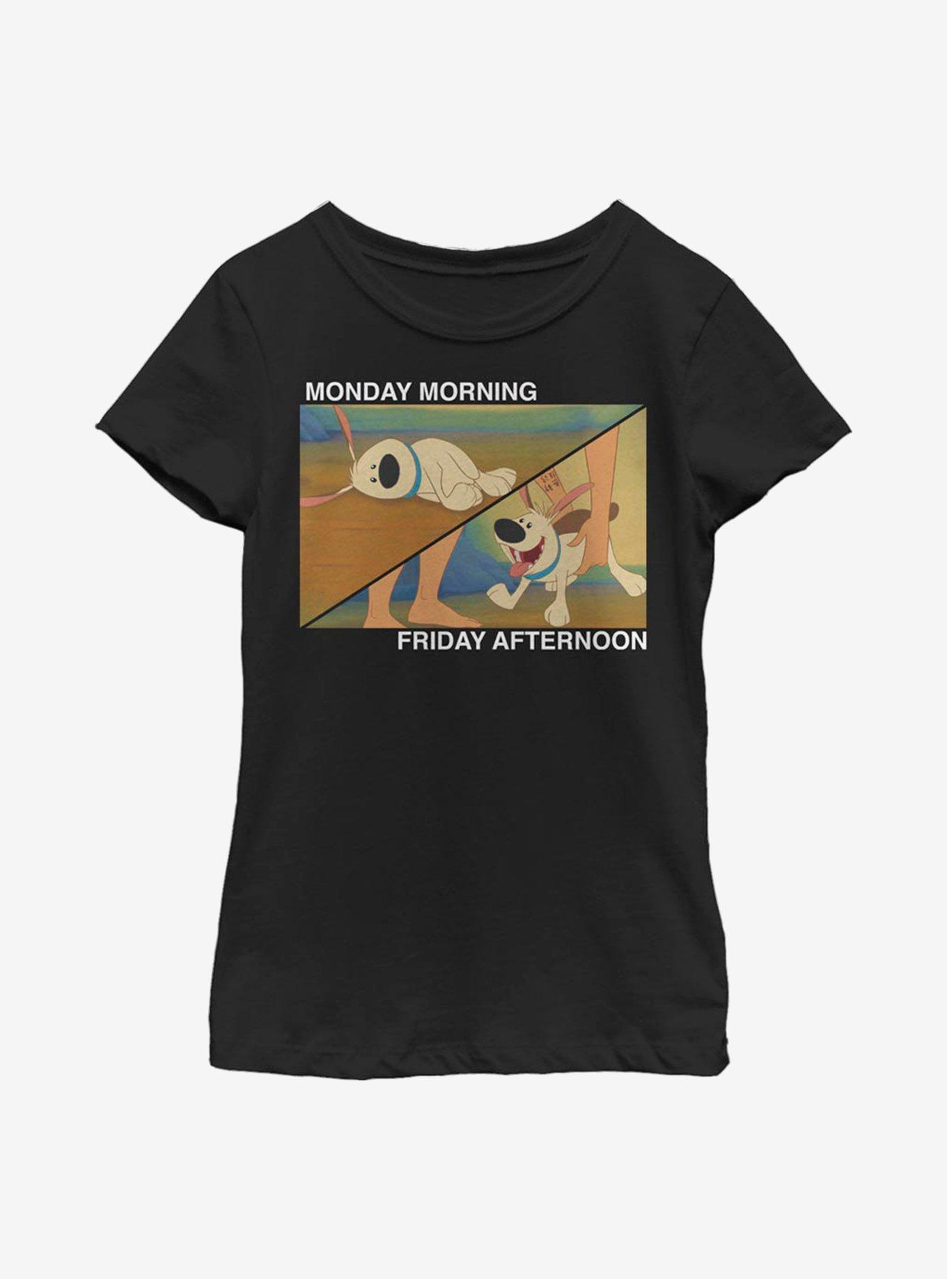 Disney Mulan Monday To Friday Youth Girls T-Shirt, BLACK, hi-res