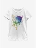 Disney Mulan Watercolor Phoenix Youth Girls T-Shirt, WHITE, hi-res