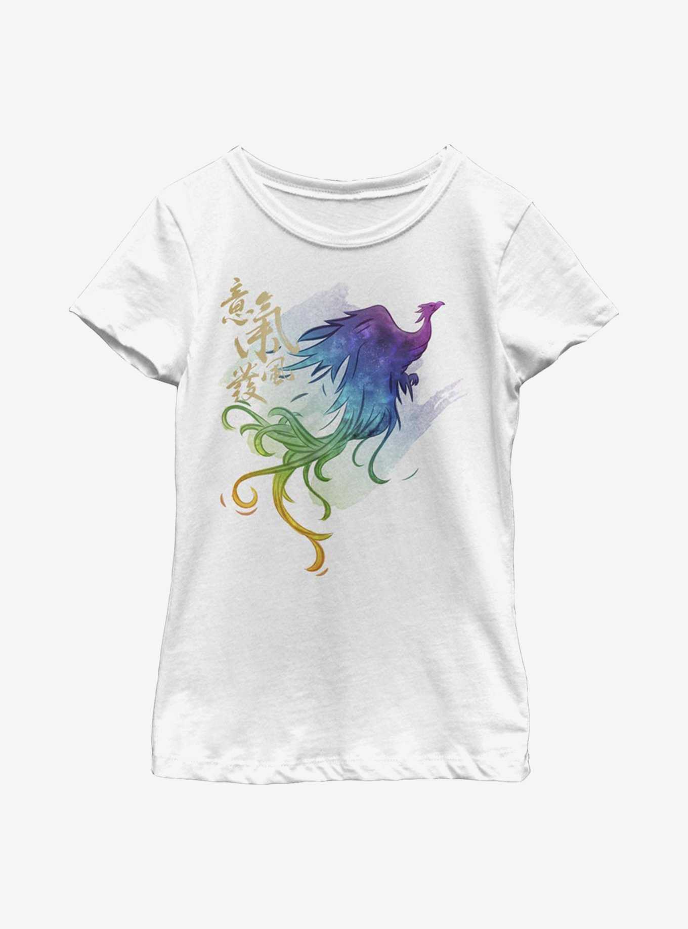 Disney Mulan Watercolor Phoenix Youth Girls T-Shirt, , hi-res