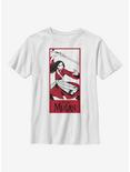 Disney Mulan Bold Spirit Youth T-Shirt, WHITE, hi-res