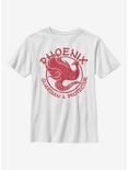 Disney Mulan Phoenix Circle Youth T-Shirt, WHITE, hi-res