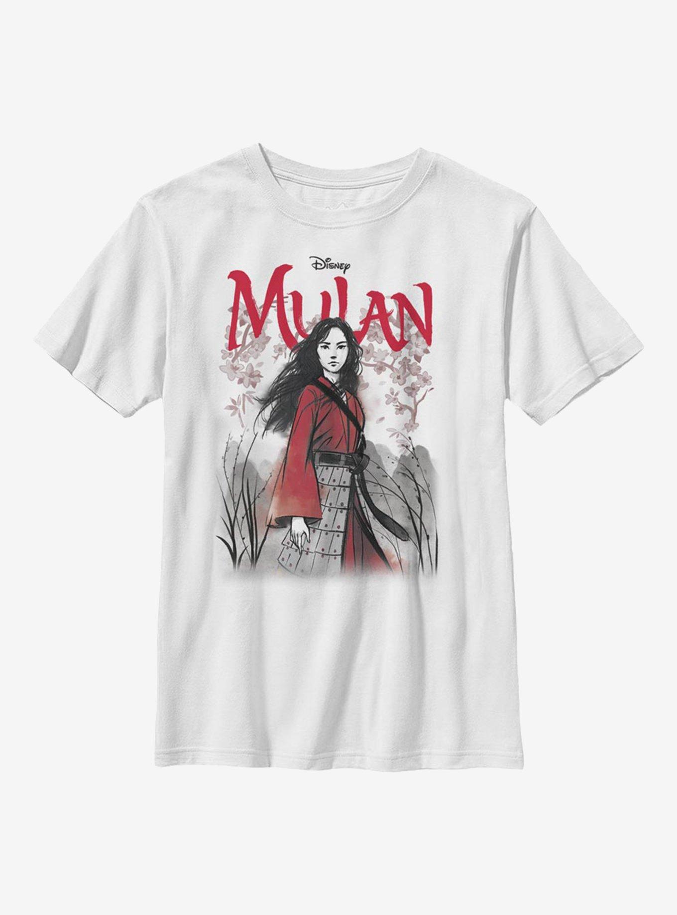 Disney Mulan Watercolor Mulan Title Youth T-Shirt, , hi-res