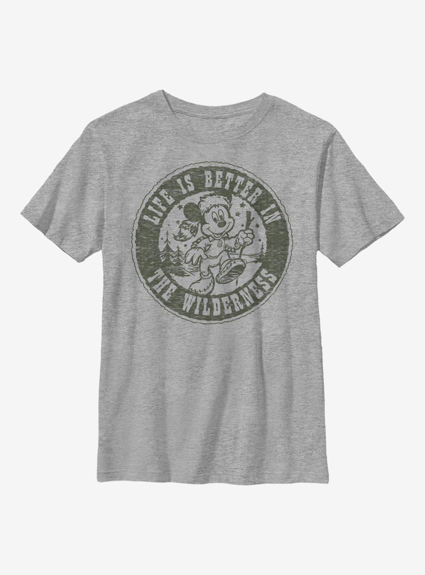 Disney Mickey Mouse Wilderness Mickey Youth T-Shirt, ATH HTR, hi-res