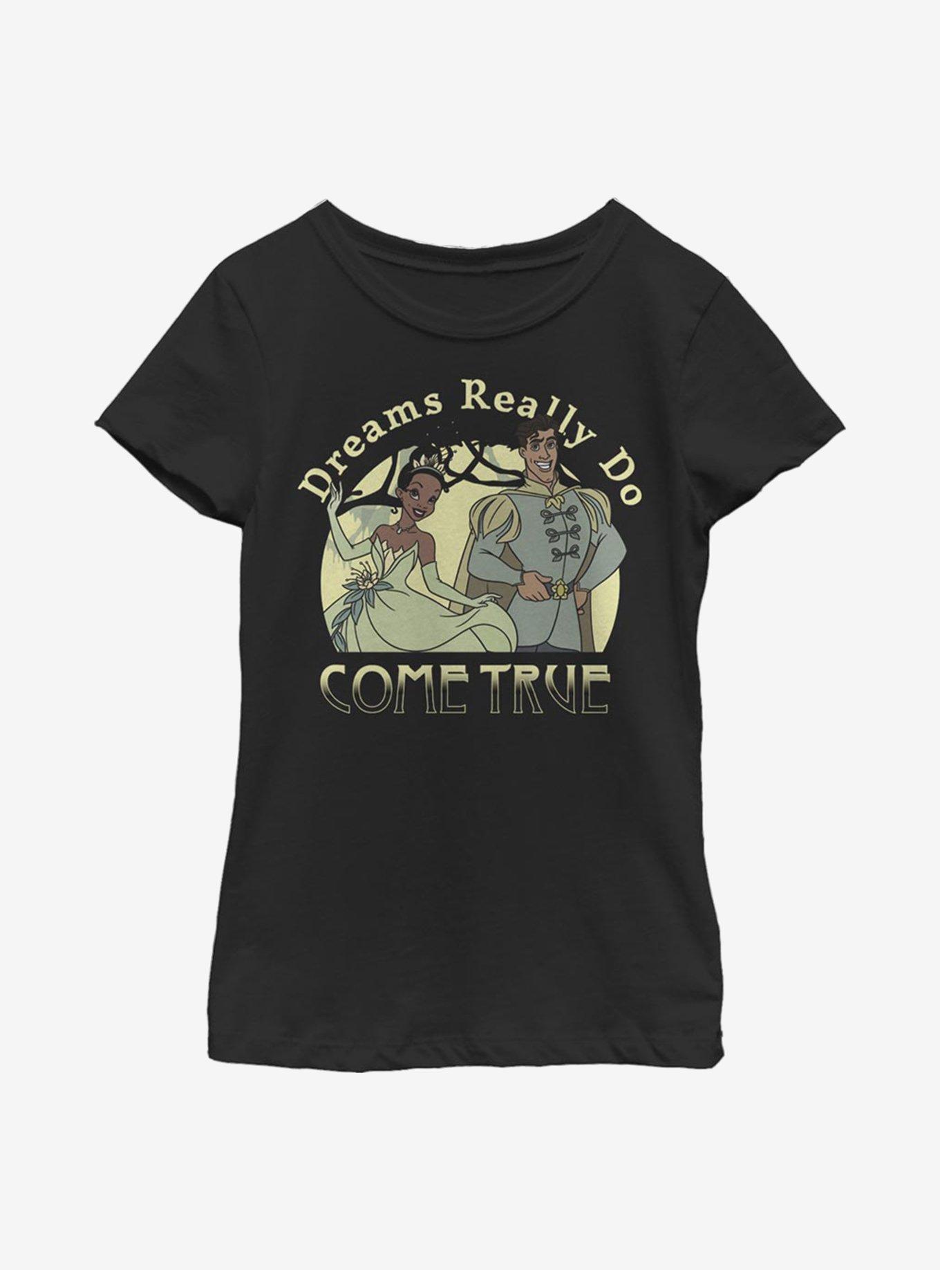 Disney The Princess And The Frog Dreams Do Come True Youth Girls T-Shirt, , hi-res