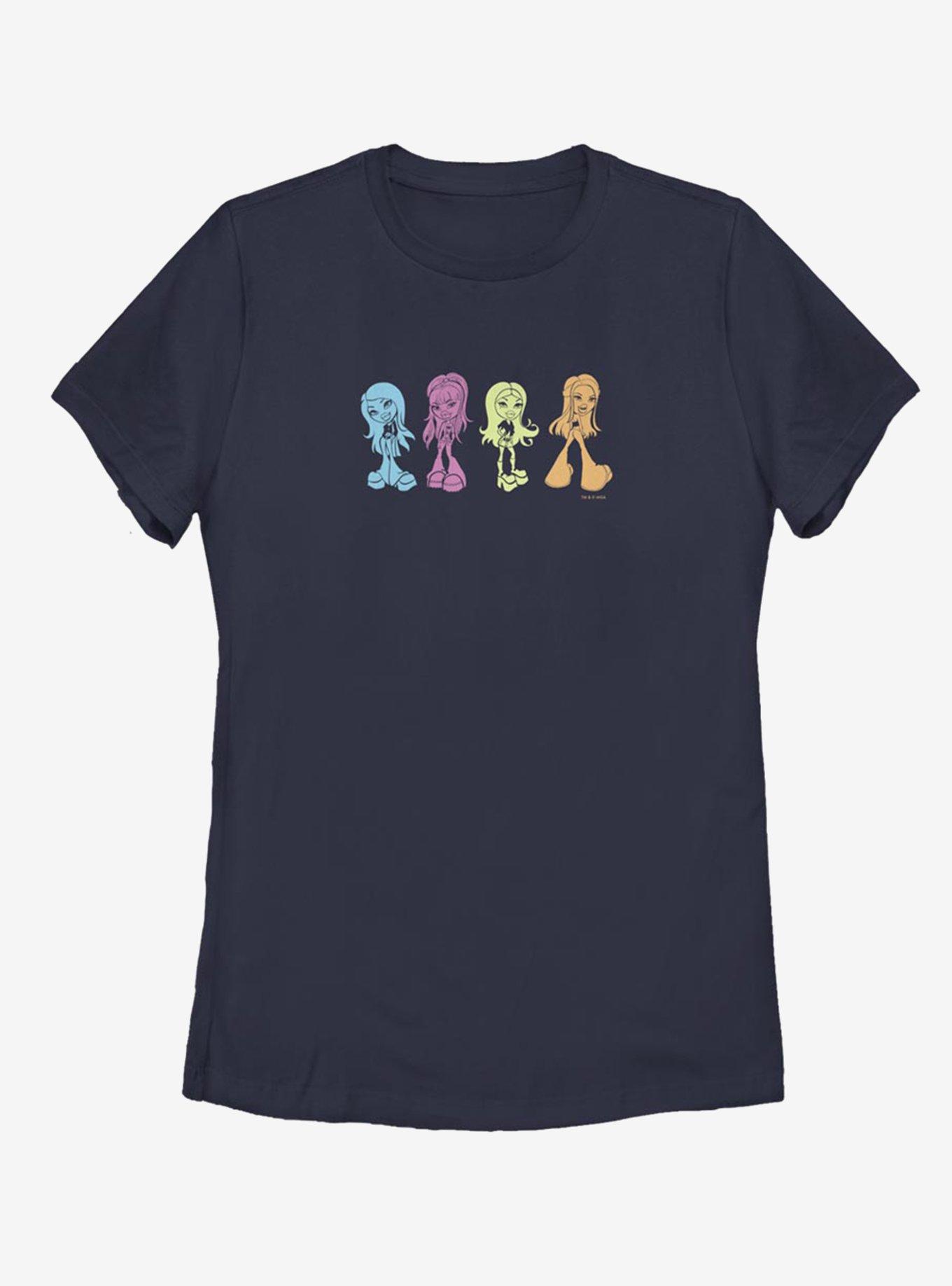 Bratz Minimal Neon Art Womens T-Shirt, NAVY, hi-res