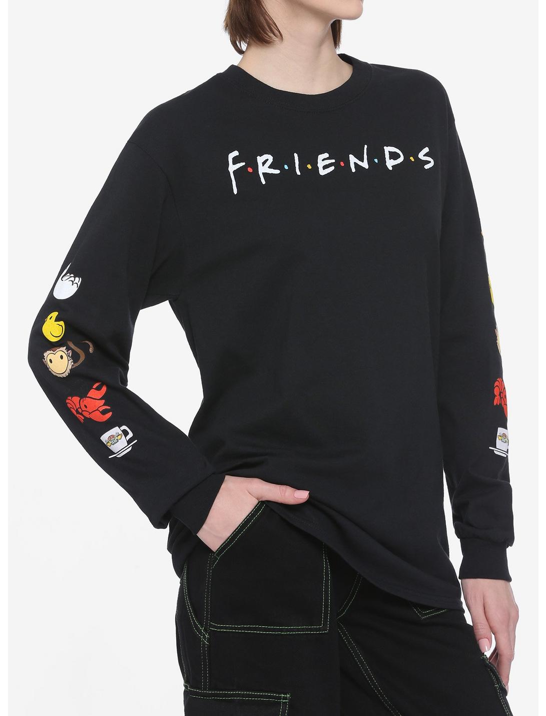 Friends Icons Sleeves Girls Long-Sleeve T-Shirt, MULTI, hi-res