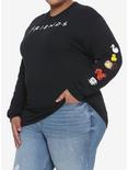 Friends Icons Sleeves Girls Long-Sleeve T-Shirt Plus Size, MULTI, hi-res