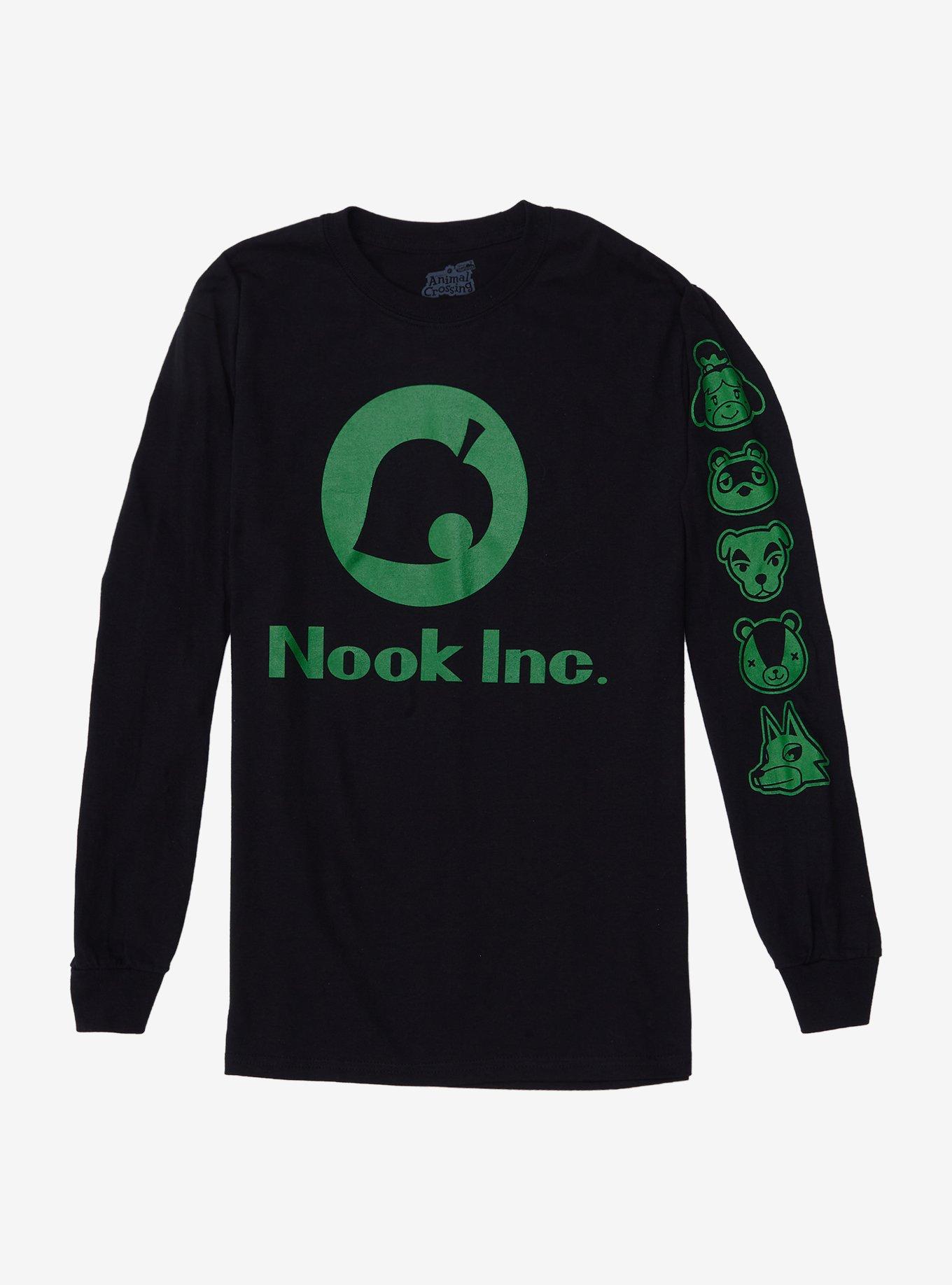 Animal Crossing Nook Inc. Long-Sleeve T-Shirt, GREEN, hi-res