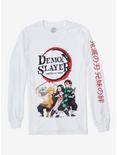 Demon Slayer: Kimetsu No Yaiba Group & Logo Long-Sleeve T-Shirt, MULTI, hi-res