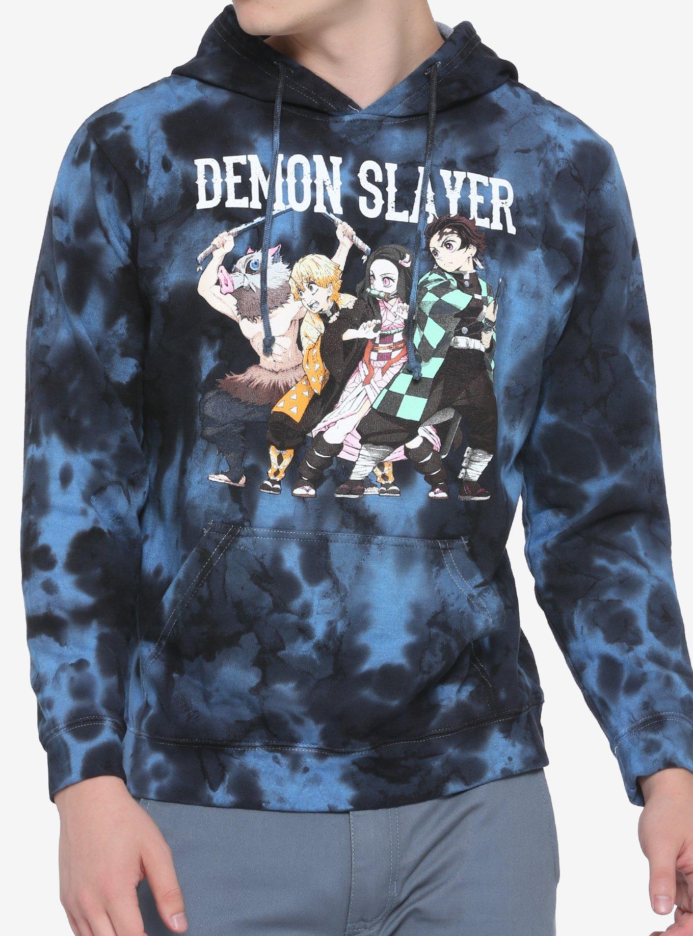 Demon Slayer: Kimetsu No Yaiba Group Tie-Dye Hoodie, MULTI, hi-res