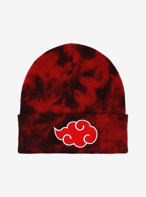 Naruto Shippuden Akatsuki Cloud Tie-Dye Cuff Beanie - BoxLunch ...