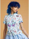 Her Universe Disney Alice In Wonderland Woven Button-Up, MULTI, hi-res