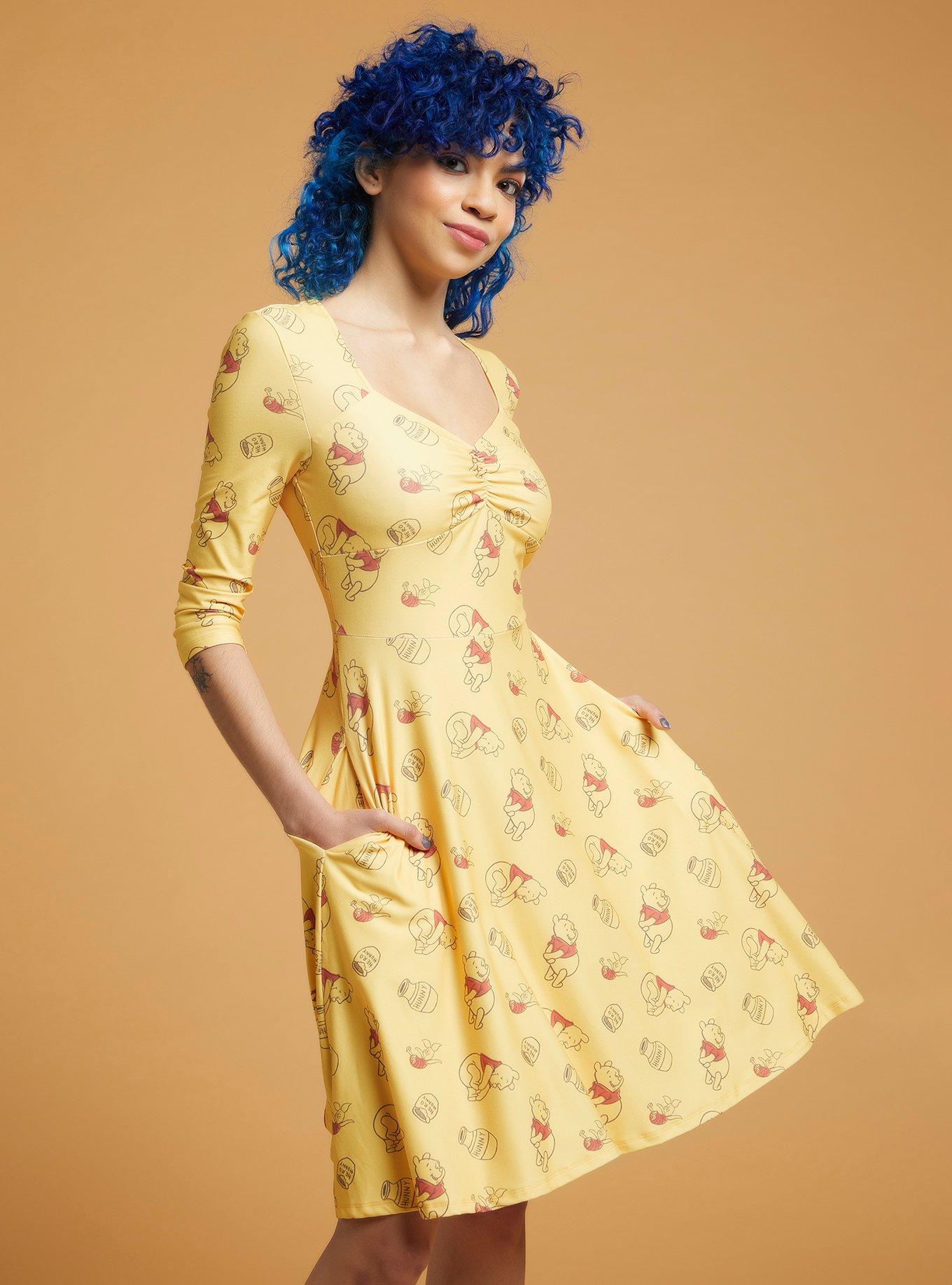 Her Universe Disney Winnie The Pooh Long-Sleeve Dress, MULTI, hi-res