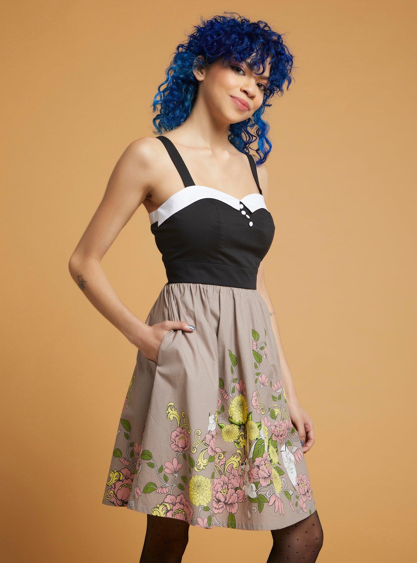 Her Universe Disney Sleeping Beauty Floral Retro Dress, MULTI, hi-res