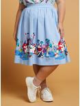 Her Universe Disney Alice In Wonderland Skirt Plus Size, BLUE  WHITE, hi-res