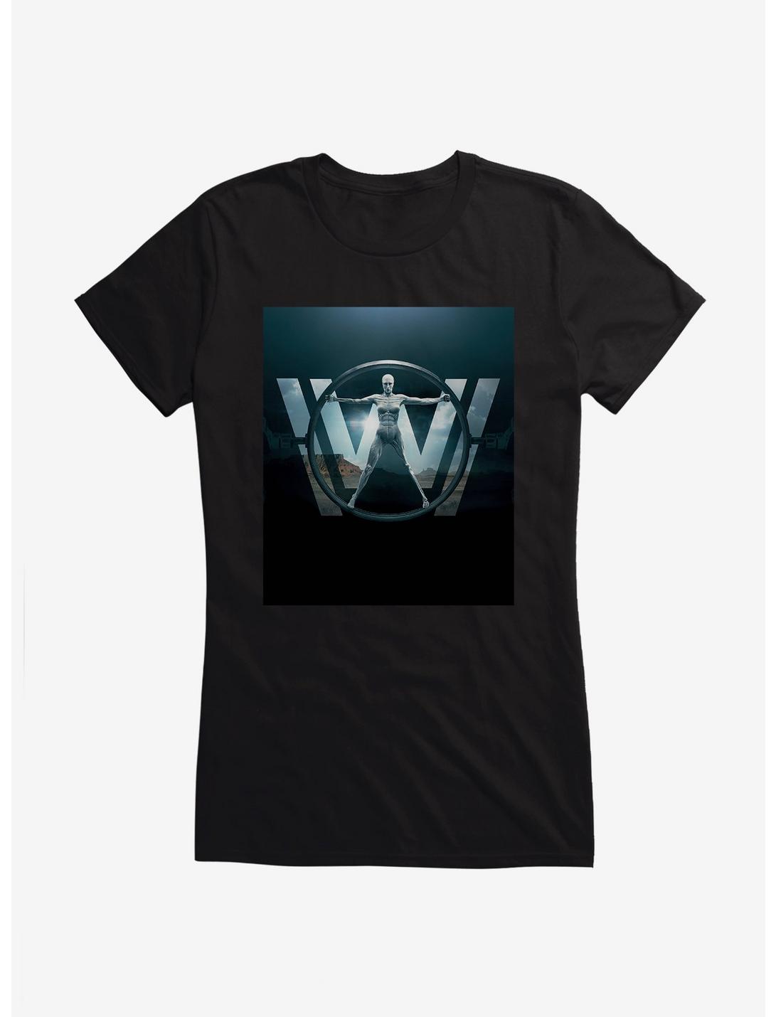 Westworld Circle Icon Silhouette Girls T-Shirt, , hi-res