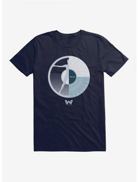 Westworld Android Split White Icon T-Shirt, NAVY, hi-res