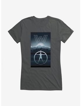 Westworld Grayscale Sunrise Girls T-Shirt, CHARCOAL, hi-res
