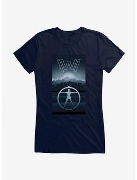 Westworld Grayscale Sunrise Girls T-Shirt, NAVY, hi-res