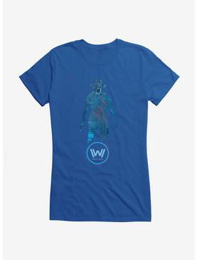 Westworld Man In Black Android Girls T-Shirt, ROYAL, hi-res