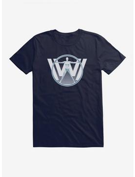 Westworld Android W Icon T-Shirt, NAVY, hi-res