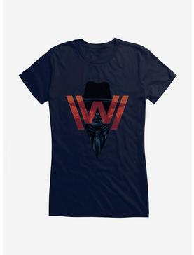 Westworld Man In Black W Icon Girls T-Shirt, NAVY, hi-res