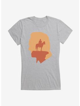 Westworld Profile Silhouette Girls T-Shirt, HEATHER, hi-res