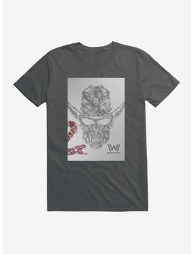 Westworld Man In Black Skull T-Shirt, CHARCOAL, hi-res