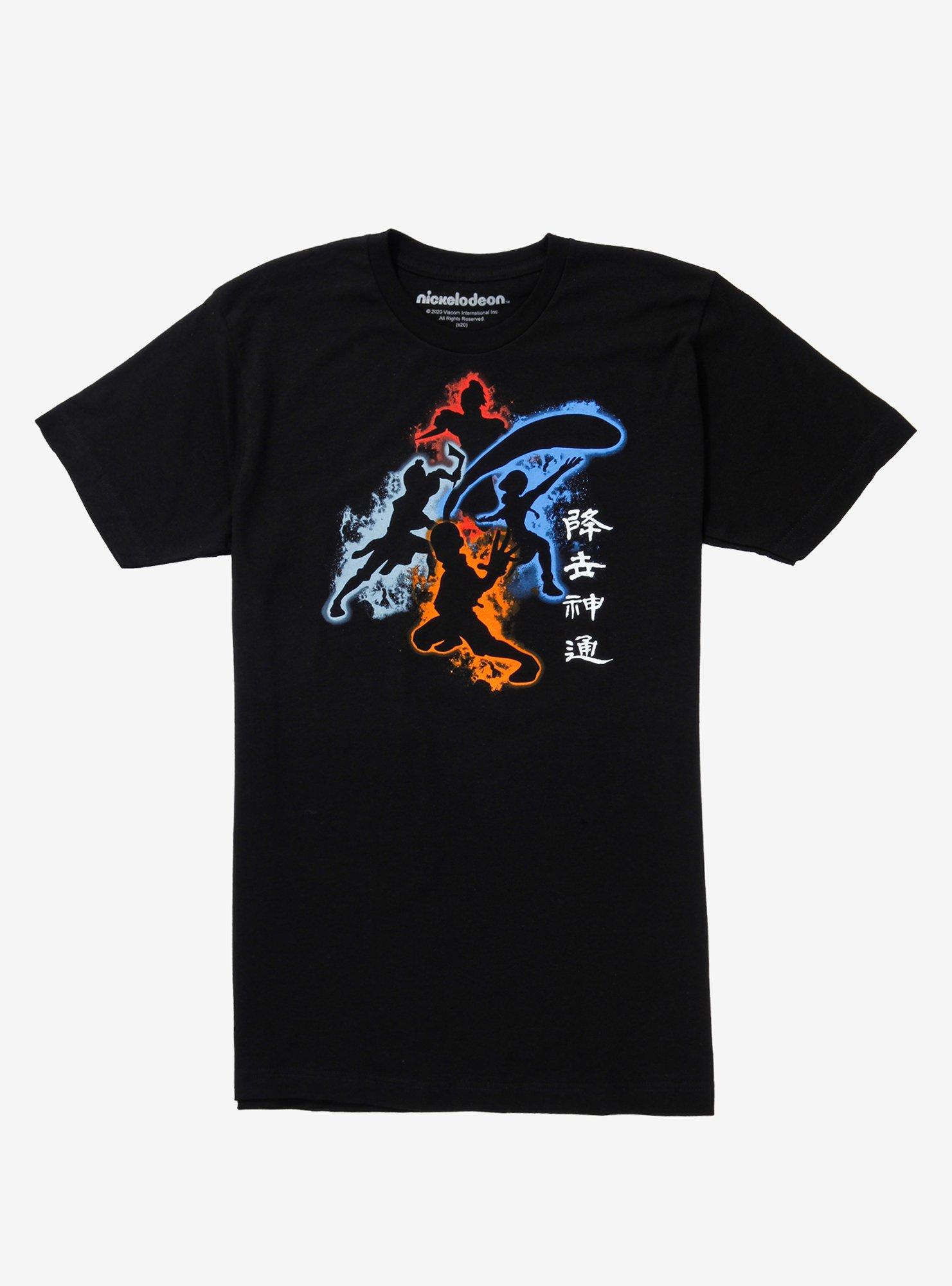 Avatar: The Last Airbender Silhouettes T-Shirt, BLACK, hi-res