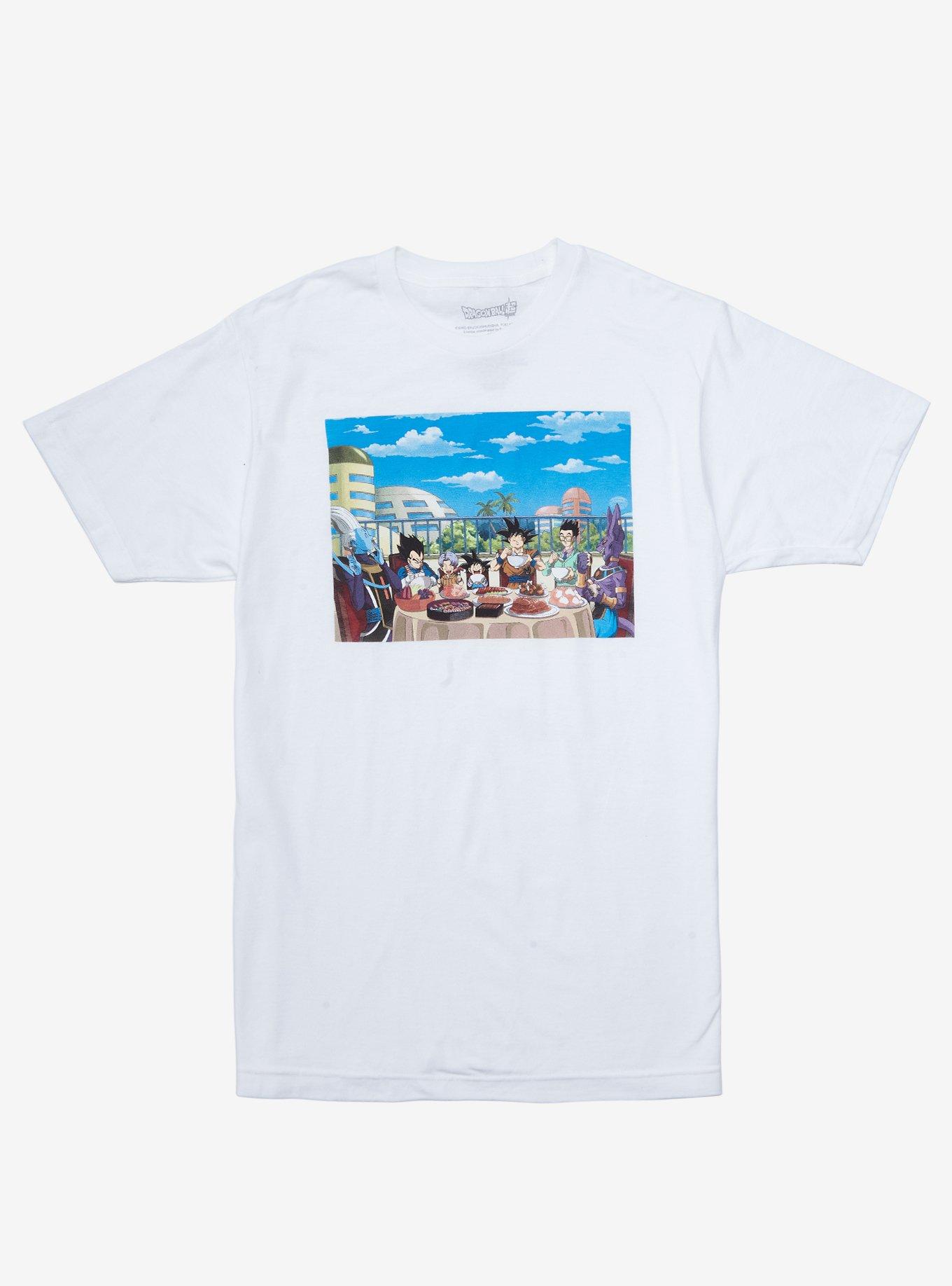 Dragon Ball Super Dinner Table T-Shirt, WHITE, hi-res