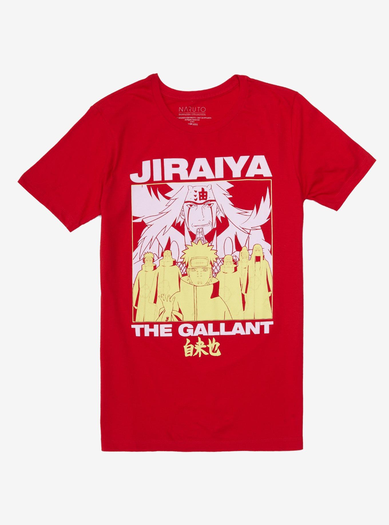 Naruto Shippuden Jiraiya The Gallant T-Shirt, RED, hi-res