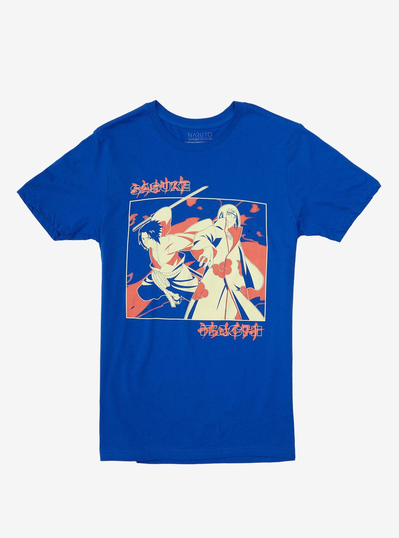 Naruto Shippuden Fated Battles Between Brothers T-Shirt, BLUE, hi-res