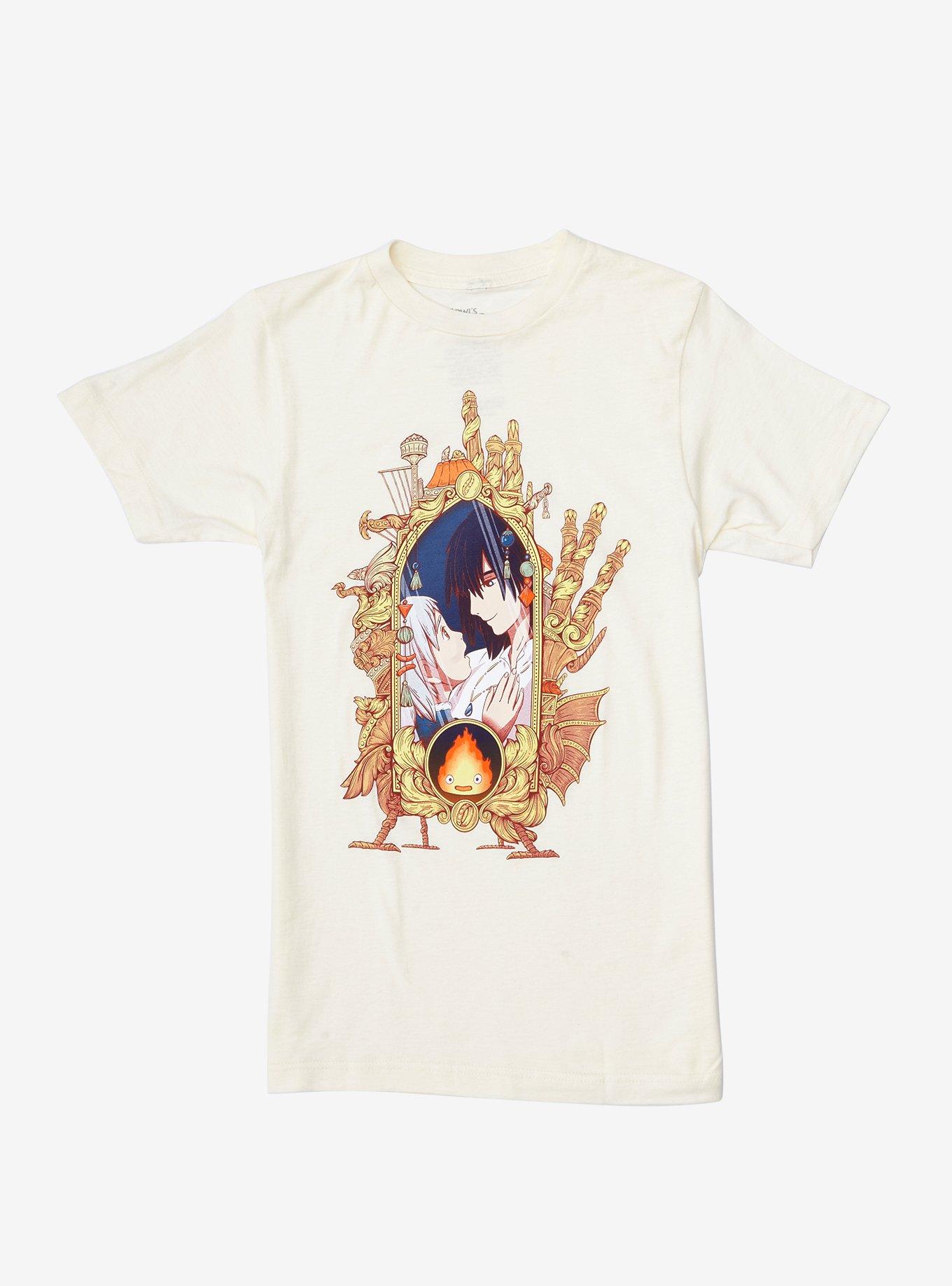 Studio Ghibli Howl's Moving Castle Ornate Frame Girls T-Shirt, MULTI, hi-res