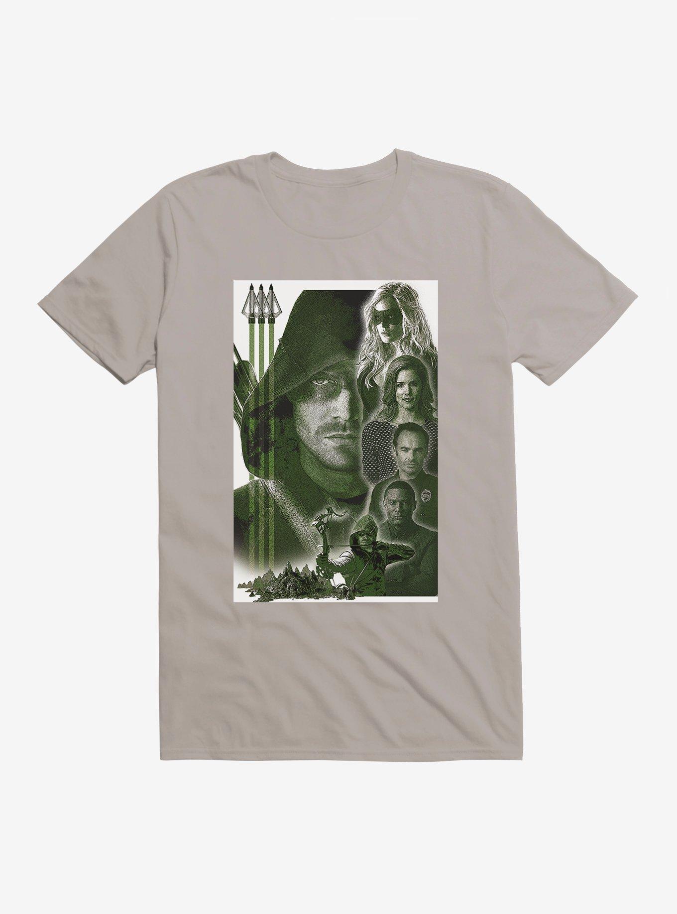 DC Comics Arrow Cast T-Shirt, LIGHT GREY, hi-res