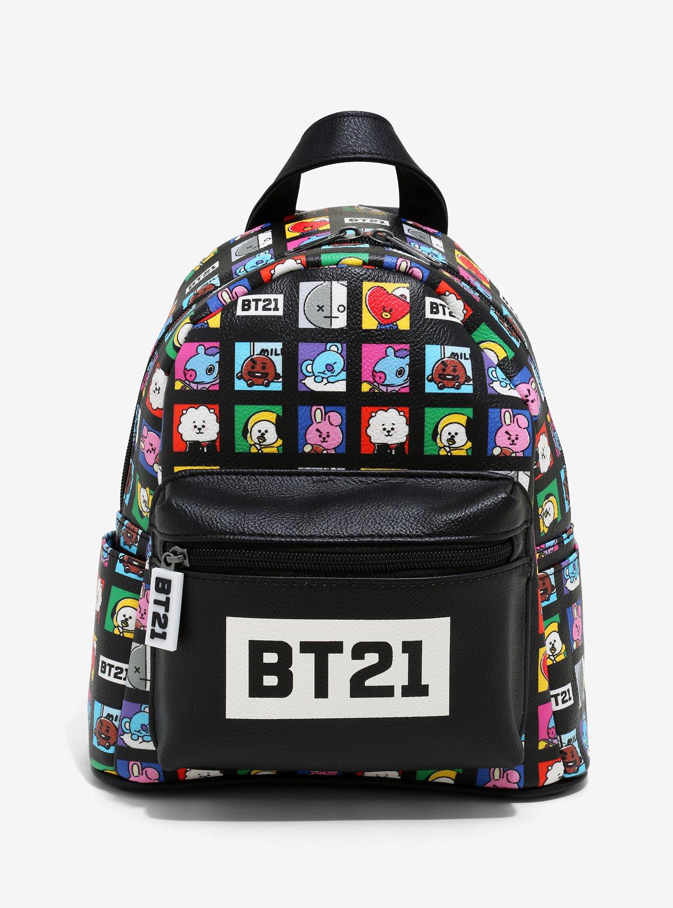 BT21 Grid Mini Backpack, , hi-res