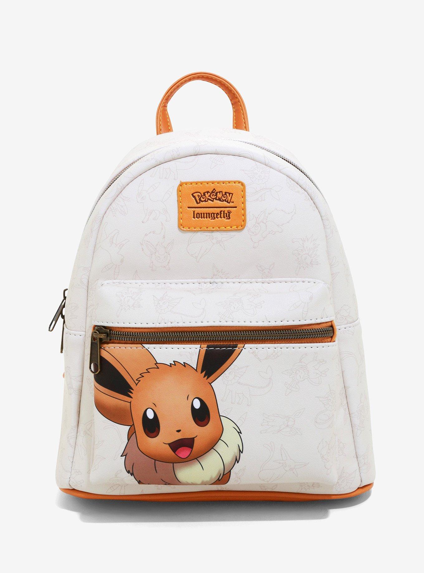 A Loungefly Pokemon Eevee Eeveelutions Evolutions Mini Backpack Bag NWT