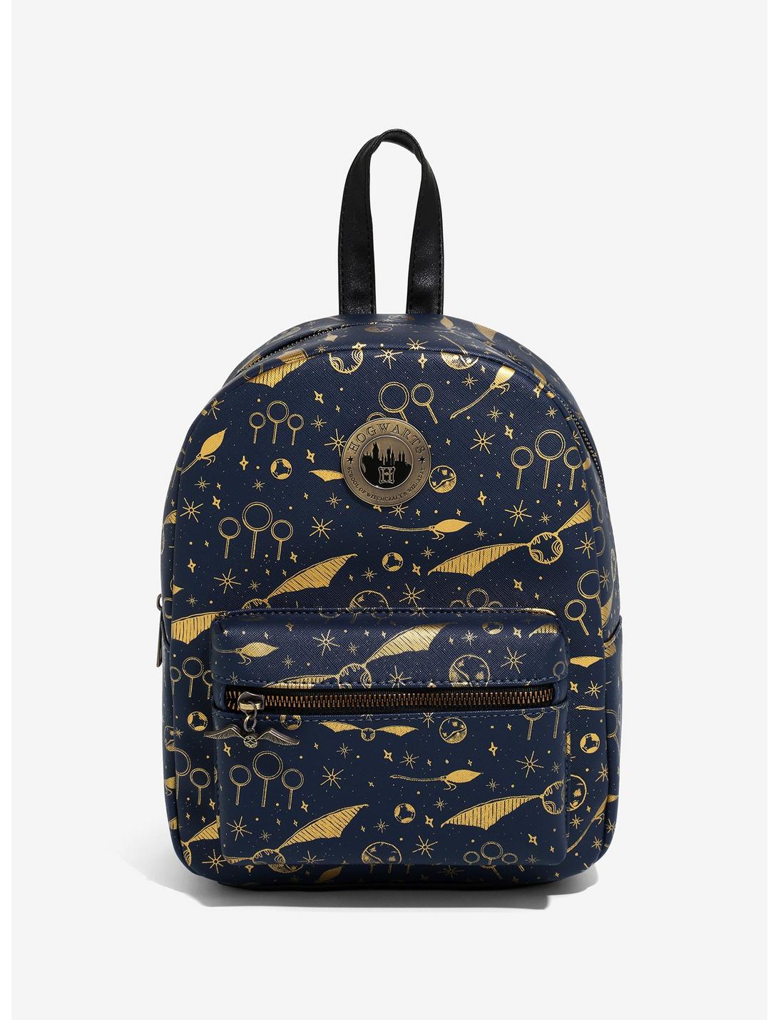 Harry Potter Navy & Gold Quidditch Mini Backpack, , hi-res