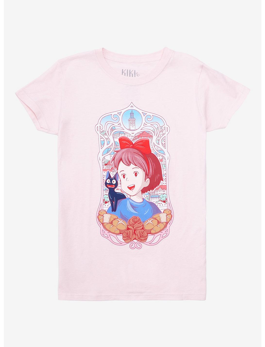 Studio Ghibli Kiki's Delivery Service Ornate Frame Girls T-Shirt, MULTI, hi-res