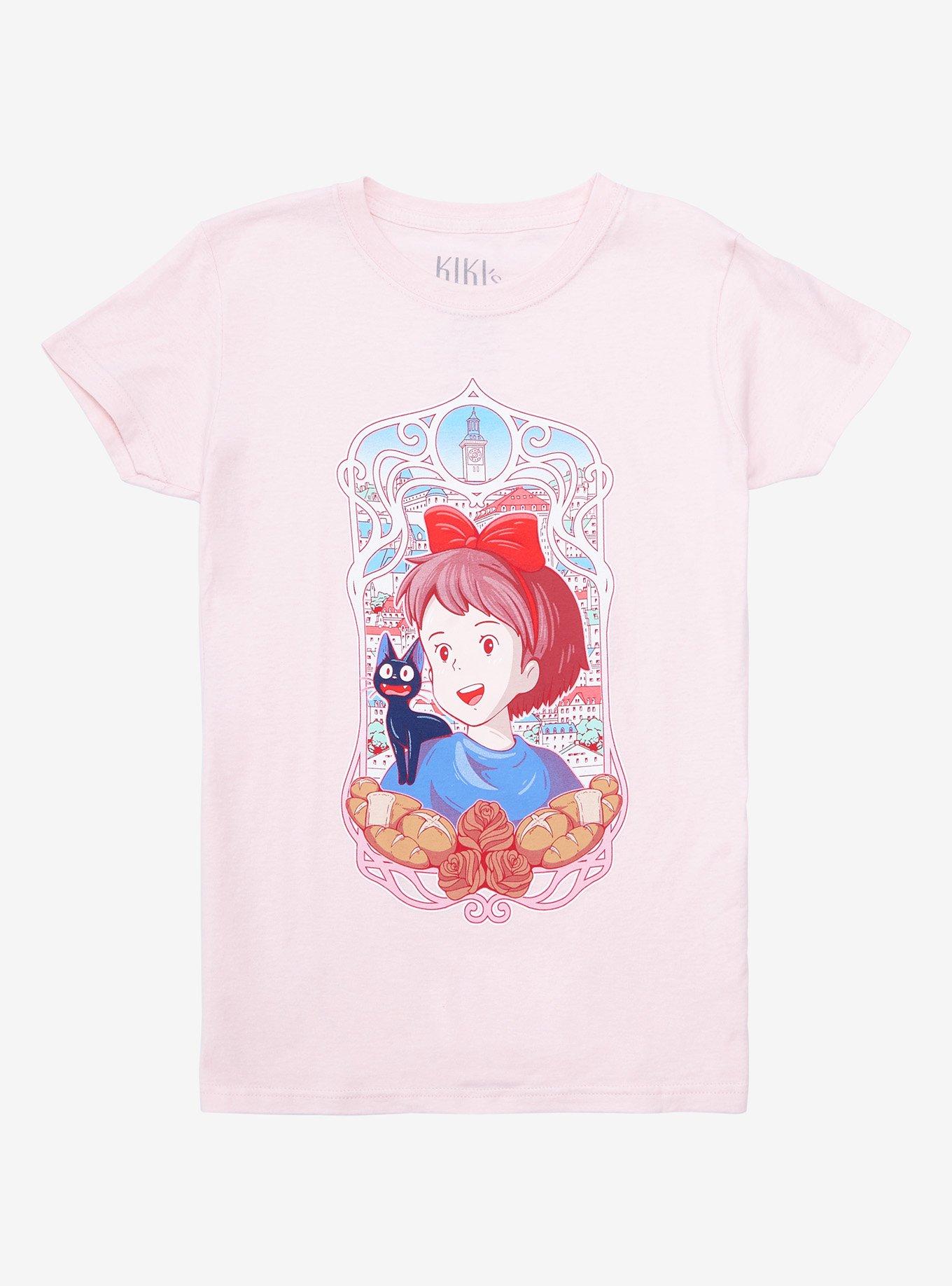 Studio Ghibli Kiki's Delivery Service Ornate Frame Girls T-Shirt, MULTI, hi-res