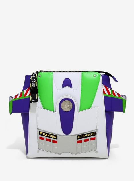blue white pinstripe mini backpack TRVL Design